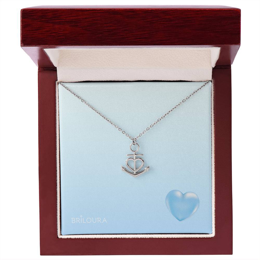 AnchoraLoura™ - Anchor Pendant Necklace - Briloura