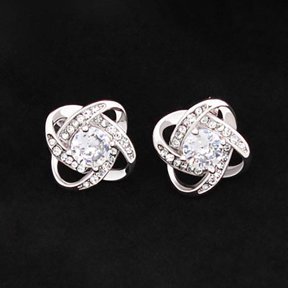 Love Knot Stud Earrings - Briloura