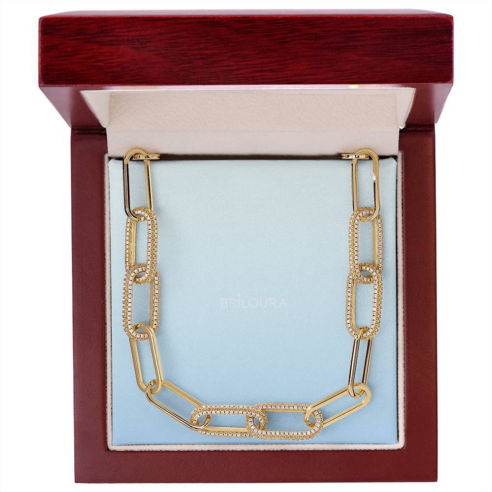 CZ Forever Linked Necklace - Briloura