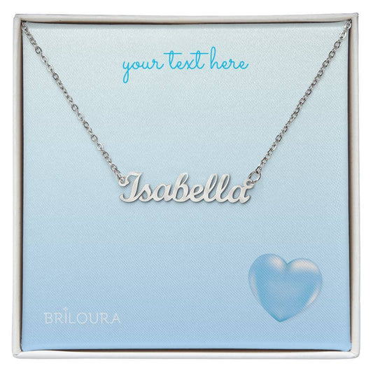 NameLoura™ - Custom Name Necklace (+ Custom Messages) - Briloura