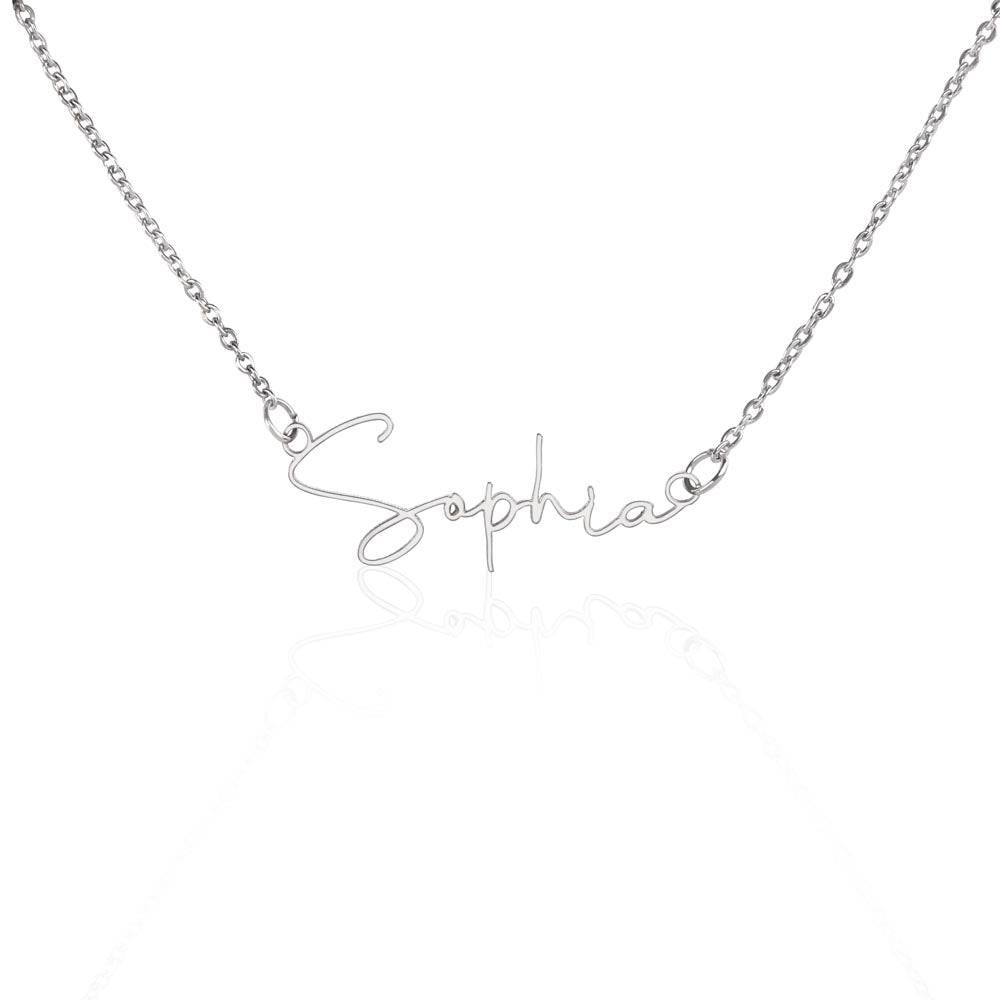 NameLoura™ - Signature Name Necklace (+ custom messages) - Briloura