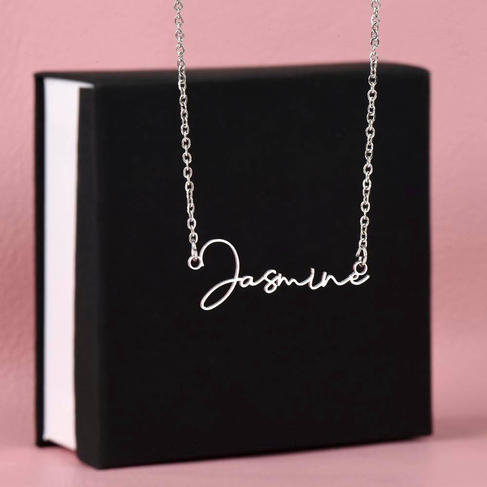 NameLoura™ - Signature Name Necklace (+ custom messages) - Briloura