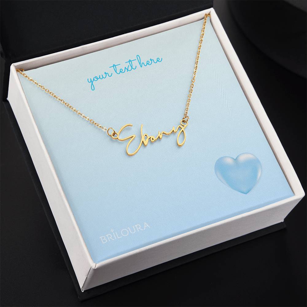 NameLoura™ - Signature Name Necklace (+ custom messages) - Briloura