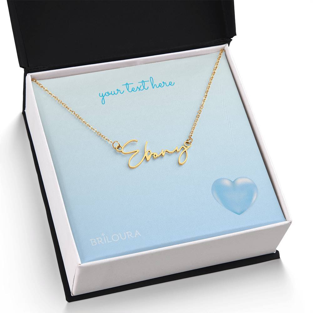 NameLoura™ - Signature Name Necklace (+ custom messages) - Briloura