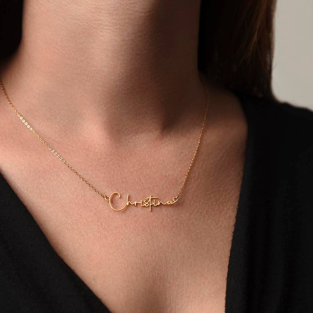 NameLoura™ - Signature Name Necklace (+ custom messages) - Briloura