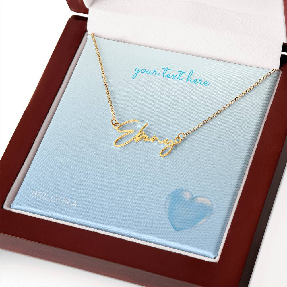 NameLoura™ - Signature Name Necklace (+ custom messages) - Briloura