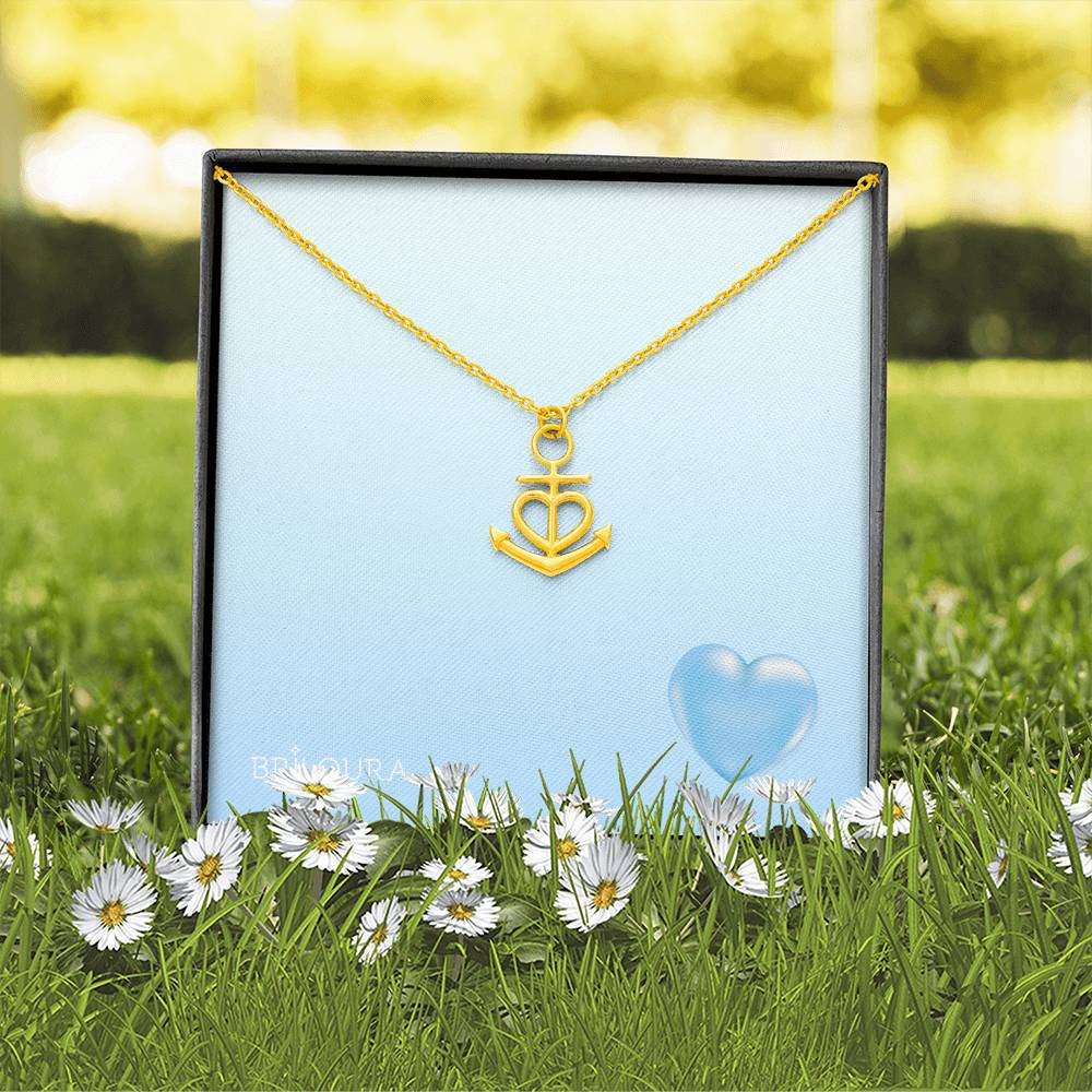 AnchoraLoura™ - Anchor Pendant Necklace - Briloura