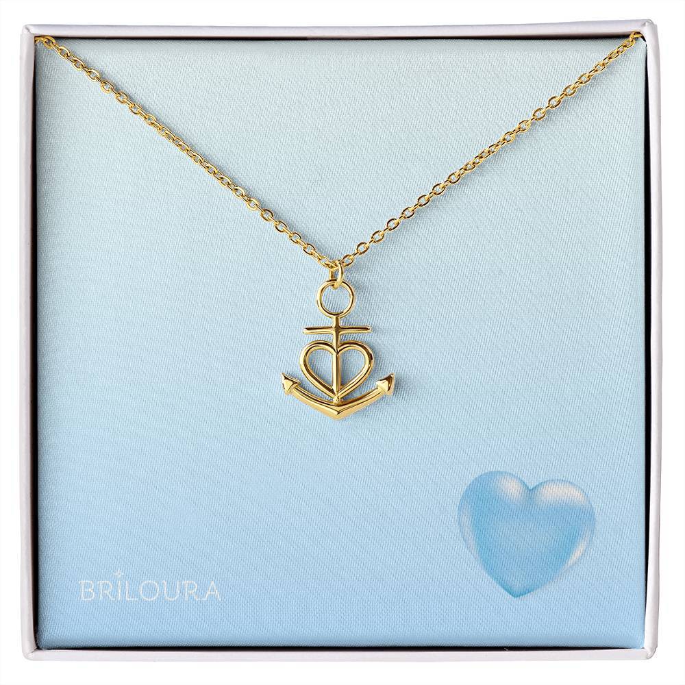 AnchoraLoura™ - Anchor Pendant Necklace - Briloura